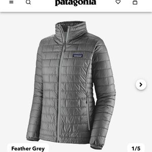 Patagonia Nano Puff Jacket. Great used condition. Silver women’s small
